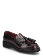 Tassel Squarish Toe Lthr Loafer Matalapohjaiset Kengät Burgundy Tommy ...