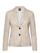 Jonalahra Blazers Single Breasted Blazers Cream BOSS