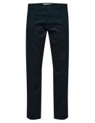 Slh175-Slim New Miles Flex Pant Noos Bottoms Trousers Chinos Navy Sele...