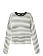 Nlfhinaja Ls Stripe Short S Top Noos Tops T-shirts Long-sleeved T-shir...
