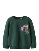 Nmmleland Ls Nreg Sweat Box Bru Tops Sweat-shirts & Hoodies Sweat-shir...