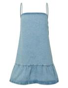 Pcnoel Short Slip Denim Dress D2D Fsy Pp Lyhyt Mekko Blue Pieces