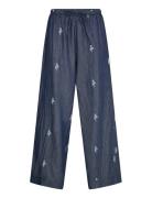 Samira Pants Bottoms Trousers Wide Leg Navy Noella
