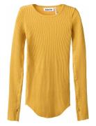 Rochelle Tops T-shirts Long-sleeved T-shirts Yellow Molo