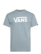 Mn Vans Classic Sport T-shirts Short-sleeved Blue VANS