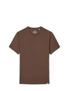 Organic Thor Tee Tops T-shirts Short-sleeved Brown Mads Nørgaard