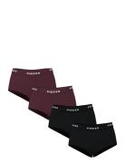 Pclogo Lady 4 Pack Solid Noos Bc Hipsterit Alushousut Alusvaatteet Bla...