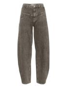 Gzjosie Hw Barrel Jeans Bottoms Jeans Wide Grey Gestuz