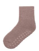 Nmfwaksi Wo/Bl Terry Sock W/Non Skid Sukat Pink Name It