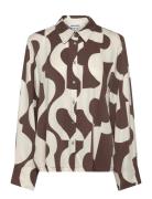 Srfiona Shirt Tops Shirts Long-sleeved Brown Soft Rebels