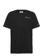 Ss Tee Sport T-shirts Short-sleeved Black Champion