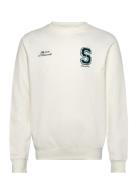 Sdridley Tops Sweat-shirts & Hoodies Sweat-shirts White Solid