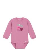 Body Ls Pitkähihainen Body Pink Minymo