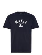 Port T-Shirt Tops T-shirts Short-sleeved Navy Makia