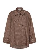 Lusty Tops Shirts Long-sleeved Brown Munthe