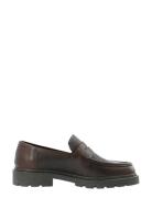 Biajeff Penny Loafer Texas Tumbled Loaferit Matalat Kengät Brown Bianc...