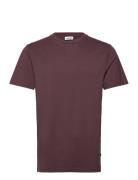 Sid Basic T-Shirt Tops T-shirts Short-sleeved Burgundy J. Lindeberg