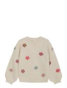 Pullover Knit Tops Sweat-shirts & Hoodies Sweat-shirts Beige Minymo
