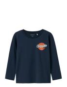 Nmmknoxo Ls Top Tops T-shirts Long-sleeved T-shirts Navy Name It