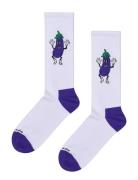 Aubergine Sneaker Sock Lingerie Socks Regular Socks White Happy Socks