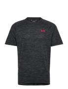 Ua Tech Textured Ss Tops T-shirts Short-sleeved Black Under Armour