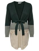 Olmqueen L/S Long Cardigan Knt Noos Tops Knitwear Cardigans Multi/patt...