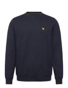 Crew Neck Fly Fleece Sport Sweat-shirts & Hoodies Sweat-shirts Navy Ly...
