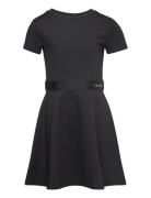 Logo Tape Ss Punto Dress Dresses & Skirts Dresses Casual Dresses Short...
