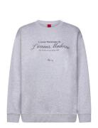 Classic Crew_5 Tops Sweat-shirts & Hoodies Sweat-shirts Grey HUGO