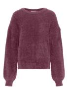 Kognewpiumo L/S Pullover Knt Noos Tops Knitwear Pullovers Burgundy Kid...