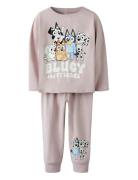 Nmnamu Bluey Ls Nightset Sky Pyjamasetti Pyjama Pink Name It