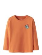Nmmvux Ls Top Tops T-shirts Long-sleeved T-shirts Orange Name It