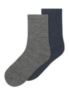 Nkmwak Wo/Bl 2P Sock Sukat Black Name It
