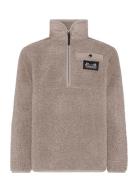Exa Kids Half Z Tops Sweat-shirts & Hoodies Sweat-shirts Beige Didriks...