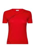 Charly Tops T-shirts & Tops Short-sleeved Red Desigual