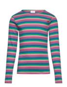 Tnpiper L_S Rib Tee Tops T-shirts Long-sleeved T-shirts Multi/patterne...