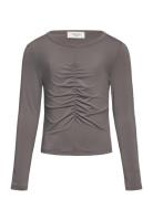 Rkbillie Ls Short Wrinkle T-Shirt Tops T-shirts Long-sleeved T-shirts ...