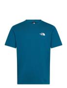 M Ss Simple Dome Tee Sport T-shirts Short-sleeved Blue The North Face