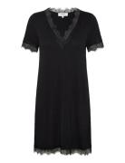 Rhbiarritz Ss Night Dress Yöpaita Black Rosemunde