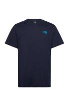M Ss Box Nse Tee Sport T-shirts Short-sleeved Navy The North Face