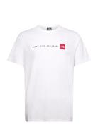 M Ss Never Stop Exploring Tee Sport T-shirts & Tops Short-sleeved Whit...