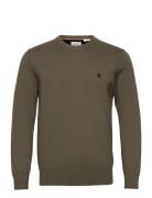 Cotton Yd Sweater Tops Knitwear Round Necks Grey Timberland