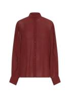 Mschkasandra Orabella Shirt Tops Shirts Long-sleeved Red MSCH Copenhag...