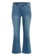Kcflora Flared Long Jeans Bottoms Jeans Flares Blue Kaffe Curve