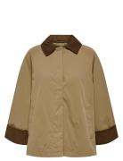Onlorchid Mix Cordoroy Parka Coat Cs Otw Ohut Pitkä Takki Beige ONLY