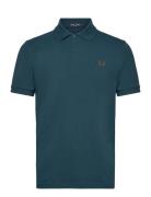 The Fred Perry Shirt Tops Polos Short-sleeved Blue Fred Perry