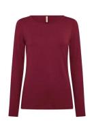 Sc-Marica Tops T-shirts & Tops Long-sleeved Red Soyaconcept