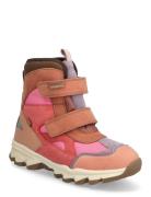 Bisgaard Edon Tex Talvikengät Tarroilla Pink Bisgaard