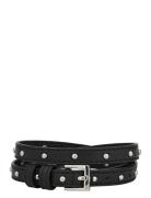 Nappa Stud Aria Belt Vyö Black Becksöndergaard