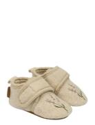 Prewalker Wool Embroidery Aamutossut Sisäkengät Cream Mikk-line